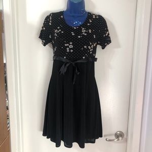 Vintage floral midi dress